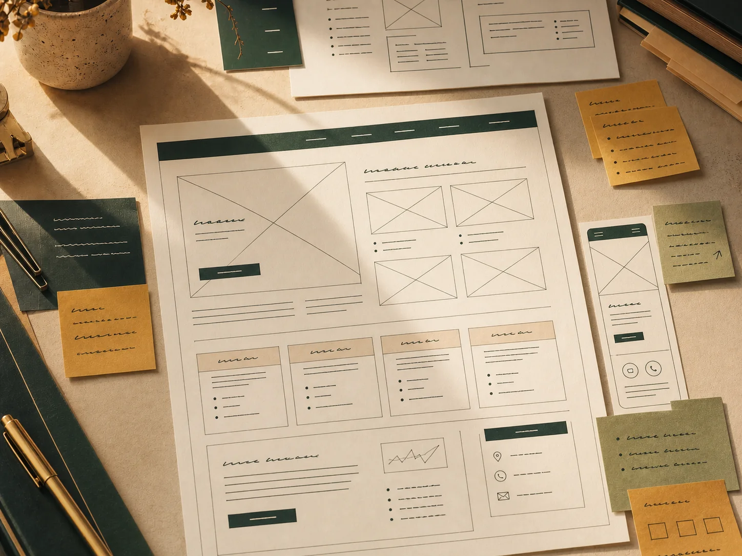Generic tidied webpage illustration
